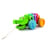 Alligator arc - en - ciel à tirer - Plan Toys - Jaune