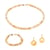 Collier, bracelet et boucles d'oreilles Blima en pierres Jade jaune - Sloya