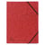 Chemise à élastique sans rabats carte lustrée 355gm2 - A4 - Rouge - x 25 - Exacompta