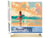 Peinture par Numéro Figured'Art - Surfeuse à l'aube - Kit de Loisir Créatif DIY Numéro d'Art Complet - 40x50cm toile roulée + châssis en bois à monter