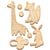 Ensemble de sujets en MDF assorties FABRIKA DECORU NAISSANCE 522