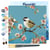 Mini Peinture par Numéro Figured'Art 20x20cm avec cadre Oiseau et Papillon - Petit Format