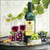 Lot de 4 serviettes en papier découpage collage 33 cm VIN ROUGE RAISIN
