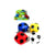 Balle Foot Skai 7.5cm - Mondo - Rouge