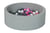 Piscine à balles Aire de jeu + 150 balles blanc,rose clair,gris - Velinda