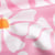 Tissu Toile de Polycoton  marguerites Lunaka blanches sur fond Rose bonbon - Au mètre