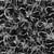 Tissu Viscose EcoVero grandes fleurs Blanche sur fond Noir