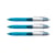 Lot de 3 stylos 4 couleurs BIC Pointe Moyenne Grip Corps Bleu
