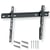 Support mural NANOOK - Acier - Noir - 47 x 9,4 x 3,6 cm