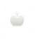 Carte de 5 boutons Pomme blanche 14mm - Distrifil Blanc