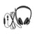 Nedis Casque PC Supra-Aural Stéréo USB-C avec Adaptateur USB-A et Micro Rabattable Noir