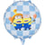 Ballon Aluminium Hélium Minions Ø35 cm