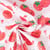 Tissu Coton imprimé Framboises sur fond Blanc