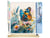 Peinture par Numéro Figured'Art - Papillon et Fleurs - Kit de Loisir Créatif DIY Numéro d'Art Complet - 40x50cm toile roulée + châssis en bois à monter