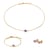 Collier, bracelet et boucles d'oreilles Aurora en pierres Améthyste - Sloya