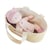 Poupon - Poupée chiffon avec couffin rose et blanc - 28 cm - Doudou et compagnie