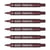 Marqueur permanent - PENTEL - Pointe ogive 2 mm - Marron - Lot de 6