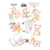Planche de stickers couleur embelissement Fabrika Decoru FUNNY FOX GIRL 184