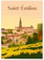 Affiche ville Saint-Émilion | A3 : 29,7x42cm