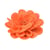 Broche fleur 8,5cm orange fluo
