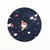Tapis De Souris Rond 22cm Série Fruits Pastèque Accessoire Bureau 2 PCS Bleu 2 YONIS