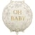 Ballon Aluminium Hélium   Oh Baby   Ø 35 cm