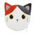 Peluche Pillow mask de voyage Chat roux - Rouge - Itotal