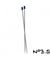 Aiguilles à tricoter - 30 cm - aluminium - n°2 a n°5 - Distrifil 3.5 Gris