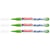 Lot de 3 Marqueurs peinture acrylique EDDING - Vert Jaune - Pointe fine 1-2 mm