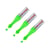 3 marqueurs - Vert fluo - Marquage zone inaccessible - Peinture craie - Tous supports - Edding 8870
