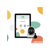 PACK ARCHOS YUKO : Tablette Tactile T101 HD2 4G - 4 Go RAM - Stockage 64Go- Coque Silicone - Caméra Wifi - Tracker Activité- Application YUKO