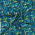 Tissu Crépon de Viscose Cercle graphique sur fond Bleu roi