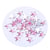 30 Perles cabochon étoile strass rose 10 mm acrylique à coller - dos argenté - création diy