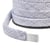 Bobine 20m tresse chinée pour anses de sacs 16mm blanc