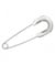 Epingle à Kilt bout rond Argent 75 MM X 1 - Union Knopf Argent
