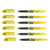 Lot de 6 surligneurs effaçables - PILOT - FriXion Light - Jaune - Pointe 3,6 mm