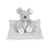 Doudou Souris Missy pliable 16 cm - Happy Horse