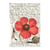 1 feuille de papier de riz 22.5 x 32 cm découpage collage Paper Designs FLEUR ROUGE ESCARGOT 0003