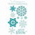 Tampons transparents Noël - Flocons de neige - 12 clear stamps - Sizzix