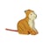 Figurine Holtztiger Petit Tigre assis