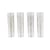 MégaCréa DIY - Perle Rocaille Tube 8 g Blanc cristal 4 pièces