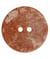 Carte de 1 bouton galet rond 2 trous 30mm - Union Knopf Marron Clair