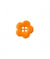 Bouton Coco laqué 4 trous Fleur 18mm - Prym Orange