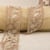 Bobine 10m galon fleurs brodées 45mm Beige