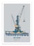 Affiche 30 x 40 cm - Saint-Nazaire - Chantier naval - Artmoric