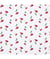 Tissu coton cerise Blanc vendu au mètre