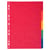 Intercalaires carte 220g 5 positions - A4 maxi - Couleurs assorties - x 50 - Exacompta