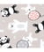 Tissu coton enfant panda de 150 cm de largeur Ecru vendu par 50 cm