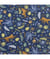 Tissu coton enfant jungle de 150 cm de largeur Bleu vendu par 50 cm