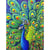 MégaCréa DIY - Peinture au numéro Paon 30 x 40 cm